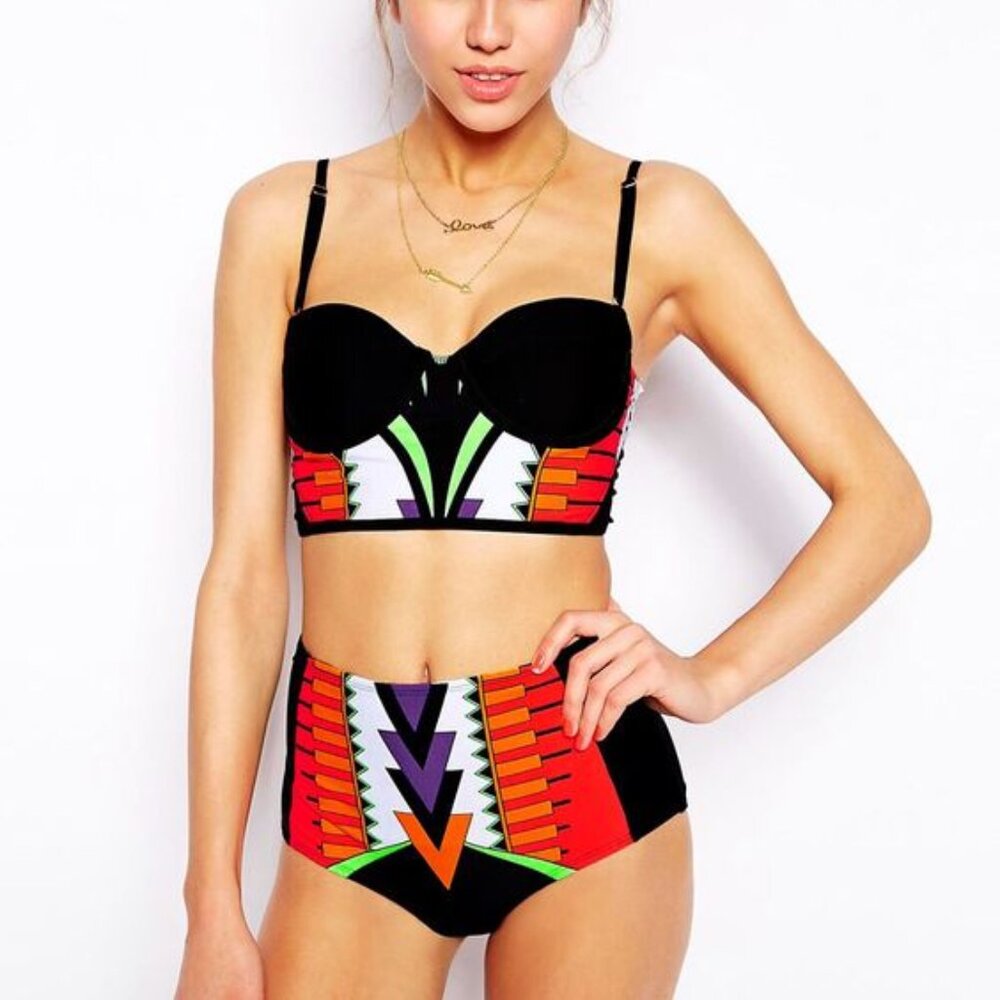 River Island Latoya Bustier Top & Brief